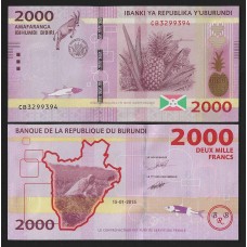 Бурунди 2000 франков 2015г.